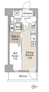 グランカーサ住吉Ⅱ【8階】の間取り