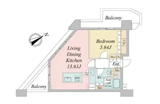 ニューシティアパートメンツ戸越【10階】の間取り