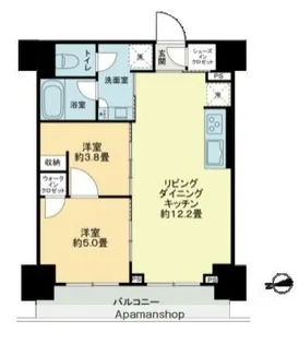 ザ・ライオンズフォーシア鶴見【8階】の間取り