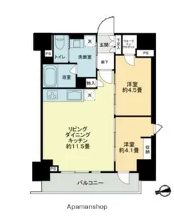 ザ・ライオンズフォーシア鶴見【8階】の間取り