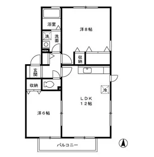 シェソワ久が原【2階】の間取り