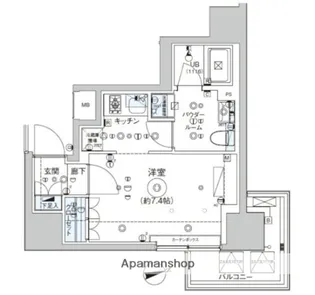 ドムス・スタイル浅草【12階】の間取り