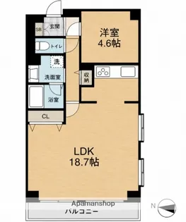 東大井シティハウス【7階】の間取り