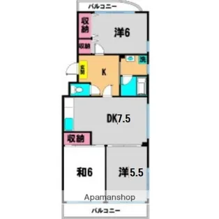 新美レジデンスⅡ【2階】の間取り