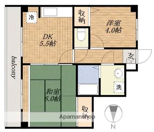 東京都大田区大森東4丁目【マンション】の間取り