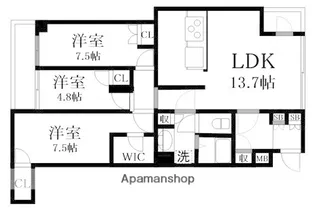 アルトT【201号室】の間取り