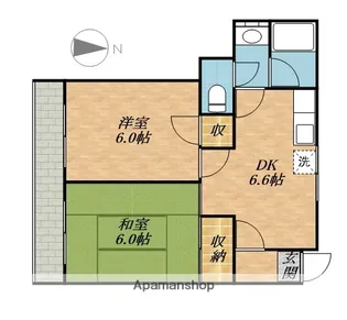 ライトパレスT【3階】の間取り