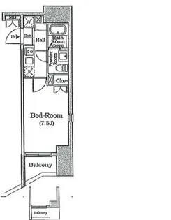 プラウドフラット蒲田Ⅱ【6階】の間取り