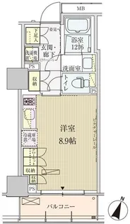 パークアクシス赤坂見附【3階】の間取り