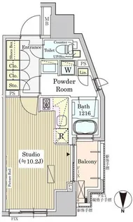 パークアクシス白金【9階】の間取り