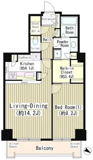 トルナーレ日本橋浜町【28階】の間取り