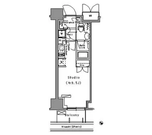 パークアクシス台東根岸【7階】の間取り