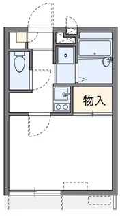 レオパレスKAZU【1階】の間取り