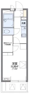 レオパレスリバーパーク【2階】の間取り