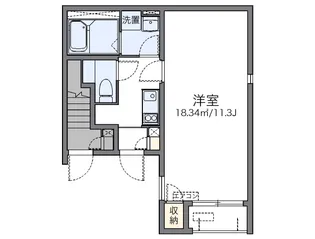 レオネクストマ ピエス蒲田【1階】の間取り