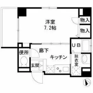 ディアコート蔵前【7階】の間取り