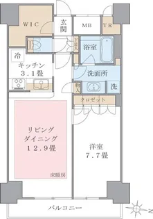 BRILLIA IST 東雲キャナルコート【10階】の間取り