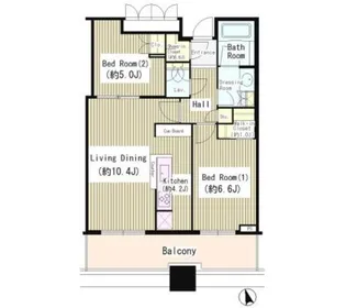 パークタワー目黒【20階】の間取り