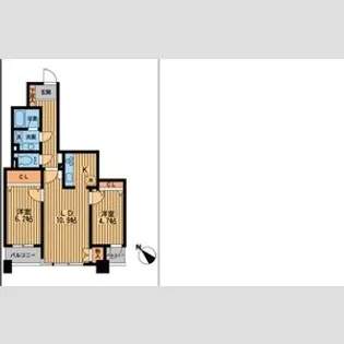 プライムアーバン新川【11階】の間取り