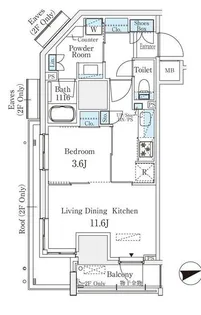 浅草田原町レジデンス【5階】の間取り