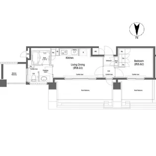 戸越銀座プレイス【4階】の間取り