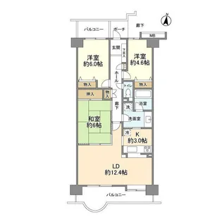 東急ドエルアルス多摩川【8階】の間取り