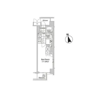 L’GENTE VALU 麻布十番【7階】の間取り