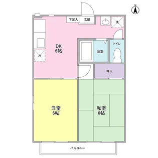 フェリース旗の台【1階】の間取り