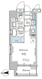 パークアクシス上野・稲荷町【11階】の間取り