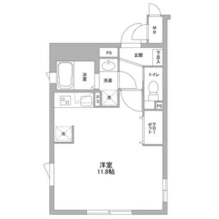 NTPRレジデンス武蔵小山EAST【1階】の間取り