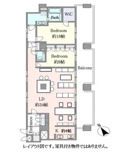 虎ノ門法曹ビルレジデンス【13階】の間取り