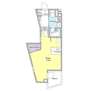 アジールコート西馬込【3階】の間取り