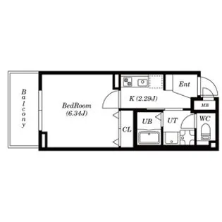 扇ロイヤルハイツ【8階】の間取り