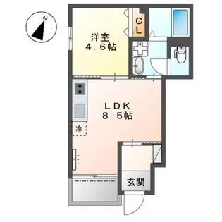 GARDEN 楓【1階】の間取り