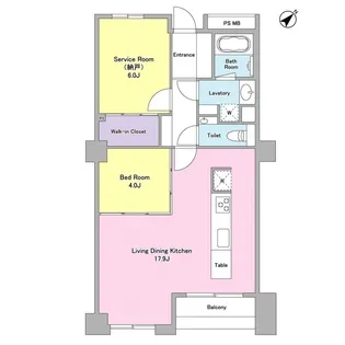 FARO西麻布【4階】の間取り