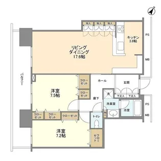 リガーレ日本橋人形町【16階】の間取り