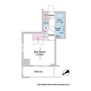 コンフォリア浅草駒形【6階】の間取り