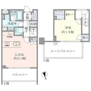 EVERTOW CHOJAMARU【2階】の間取り