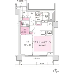 ディームス東陽町【2階】の間取り