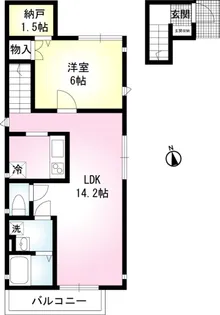 カーサ萬高【2階】の間取り