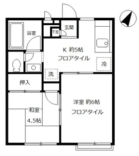 サニーヒル・ヒバリI【2階】の間取り
