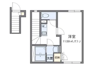 クレイノリアンフチュール山王【2階】の間取り