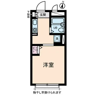 コーポ中山【1階】の間取り