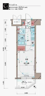 メインステージ五反田駅前【3階】の間取り