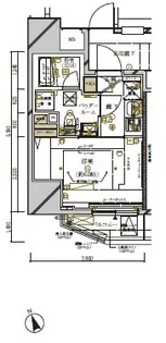 メインステージ新橋【9階】の間取り