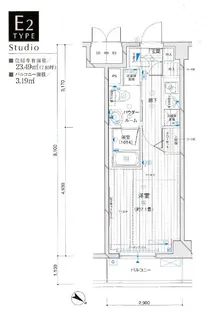 1Kの間取り画像