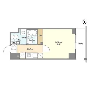 バウスフラッツ住吉【2階】の間取り