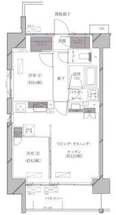 Aスタンダード芝浦【10階】の間取り