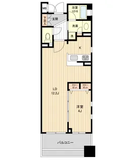 HF銀座レジデンスEAST【4階】の間取り