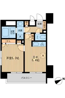 ラポール三田【9階】の間取り